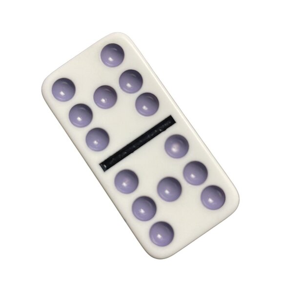 Double Twelve Dominoes Replacement Tile 7 7  Color Dot mq - Picture 2 of 3